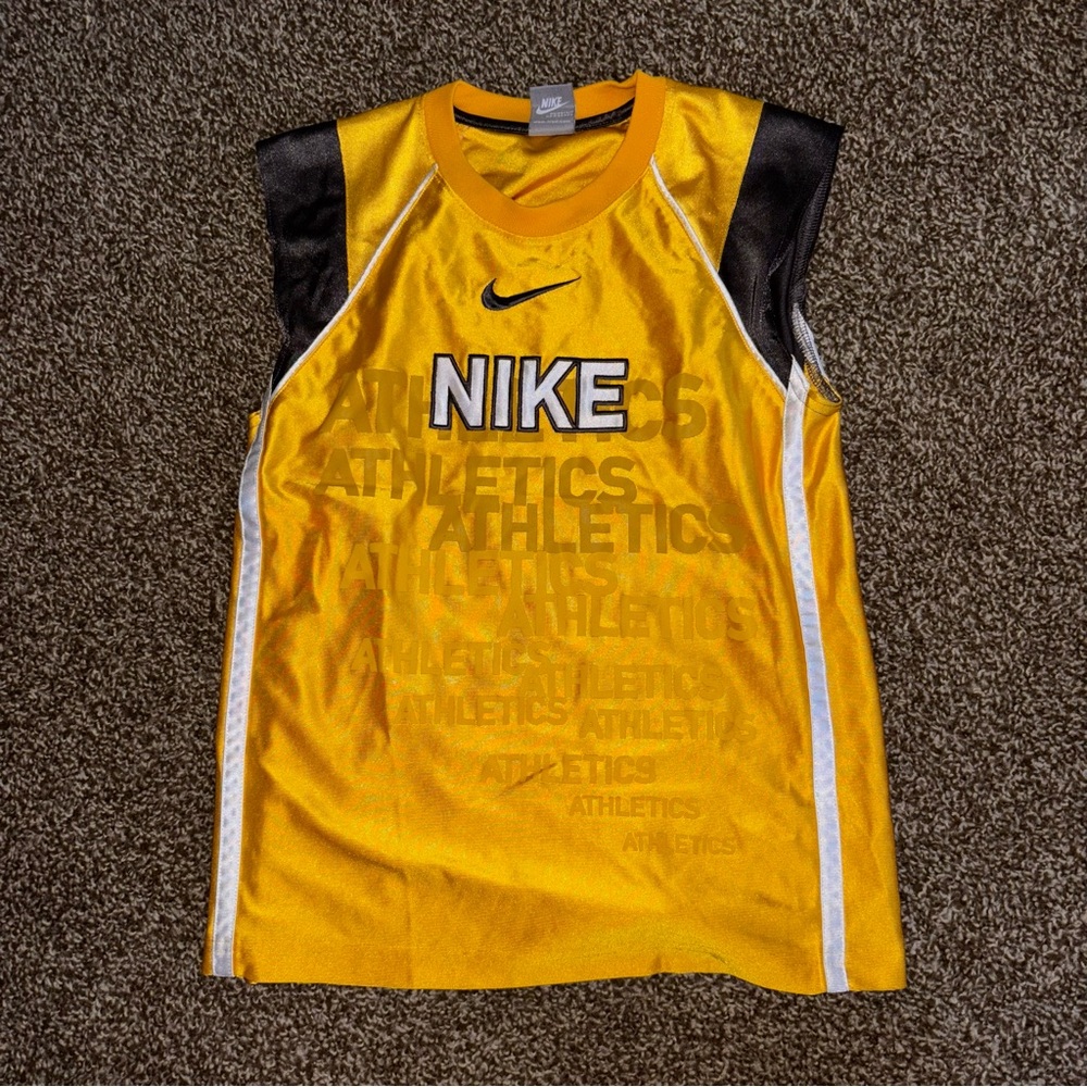Kids Nike Yellow Athletic Tank Top